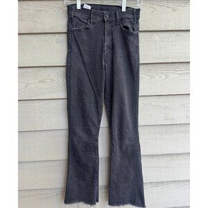MOTHER Black Raw Hem Slim Straight Jeans Women’s Size 25 – Flaw Repaired